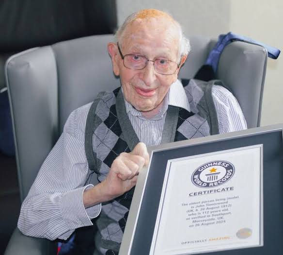 World’s oldest man says ‘it’s just luck’ as he celebrates 112th birthday